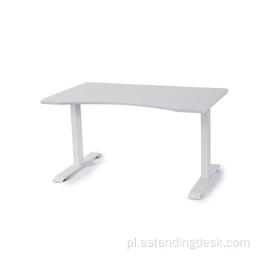 Wysokiej jakości towary ergonomiczne biurowe meble elektroniczne pojedyncze/podwójne silnik regulowany stół recepcyjny stolik stały